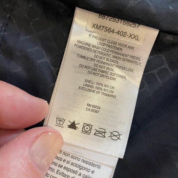 Columbia Mens XXL Hooded Interchange 3 in 1 Jacket 2 Piece Waterproof Blue Black - Picture 16 of 16